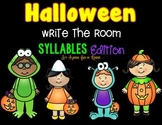 Halloween Write the Room - Syllables Edition