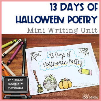 Preview of Halloween Writing: 13 Days of Poetry Booklet with DIGITAL Version
