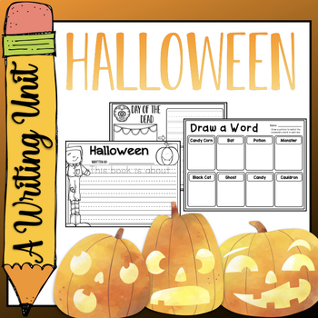 Preview of Halloween Writing for K-2