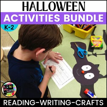 Preview of Halloween Writing Activities BUNDLE: Crafts, Capitalization & Punctuation, Boom