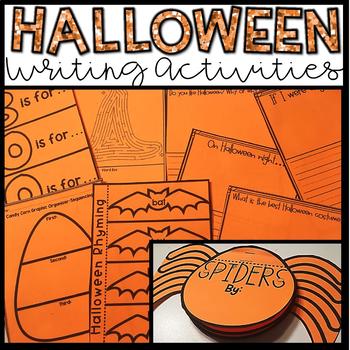 Preview of Halloween Writing Activities and Centers | Writing Prompts & Fine Motor Practice