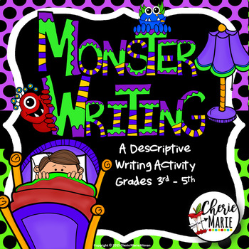 Preview of Free Monster Writing Craftivity Halloween Writing Craftivity