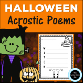 Halloween Acrostic Poems | Halloween Creative Writing Activity