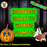 Halloween Writing Activity FREE - Print & Go Story Prompts