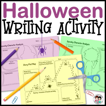 Preview of Halloween Writing Activity, Writing Prompts, Graphic Organizers, & More