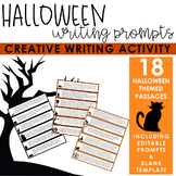 Halloween Writing Activity: Spooky Story Writing Prompts