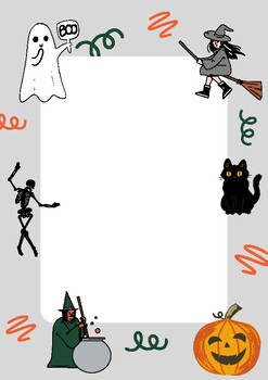 halloween page borders landscape