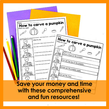 Halloween Writing Bundle | October Writing Prompts, Worksheets & Activities