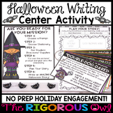 Halloween Writing Center Activity and Prompts