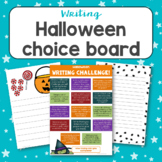 Halloween Writing Choice board