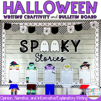 Preview of Halloween Writing Craftivity and Bulletin Board Halloween Writing Craft