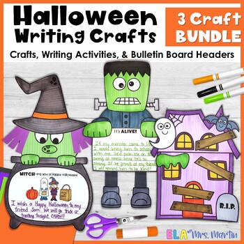 Preview of Halloween Craft and Writing Activity BUNDLE