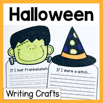Preview of Halloween Writing Crafts | No Prep October Writing Prompts