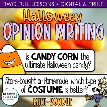Preview of Halloween Writing: Opinion Writing - Two Focus Questions