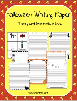 Halloween Writing Paper by Teach from the heART | TpT