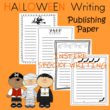 Halloween Writing Paper by Fluttering Through the Common Core K - 3