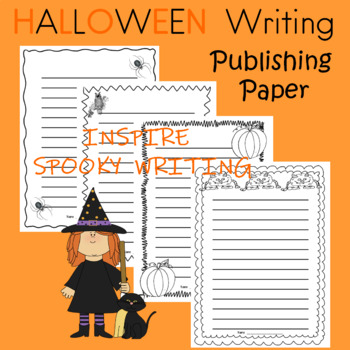 Halloween Writing Paper by Fluttering Through the Common Core K - 3