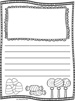Halloween Writing Paper--Halloween Writing Stationary--DIFFERENTIATED
