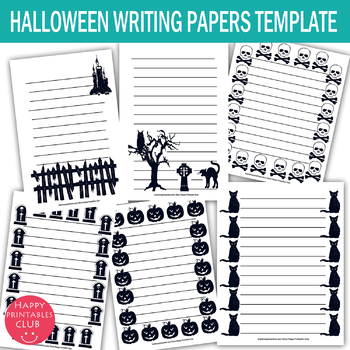 Halloween Writing Paper Printables-Halloween Writing Stationary-Halloween