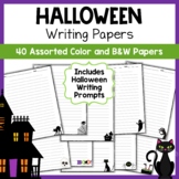 Halloween Writing Paper with Bonus Writing Prompts