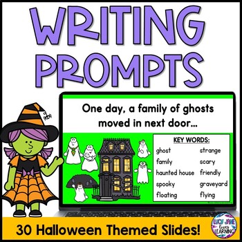 Preview of Halloween Writing Picture Prompts | Kindergarten First and Second Grade