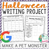 Halloween Writing Project - Make a Pet Monster - Digital & Print