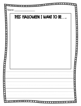 Halloween Writing Prompt by Teacher Tales of Miss Smith | TpT