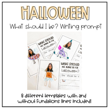 Preview of Halloween Writing Prompt: What Should I Be for Halloween?