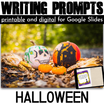 Preview of Halloween Writing Prompts Opinion Narrative Creative Prompts