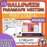 FREE Halloween Paragraph Writing - Prompts for Opinion, In