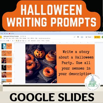 Preview of Halloween Writing Prompts | Journal Prompt | Creative Writing | Do Now | Photos
