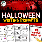 Halloween Writing Prompts - Story and Poetry Starter Task Cards