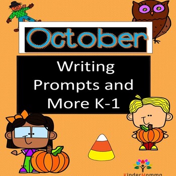 Preview of Halloween Opinion/Narrative Writing Prompts (K-1)