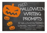Halloween Writing Prompts! Literacy Center Activity