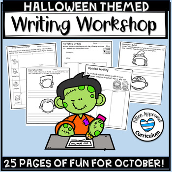 Preview of Halloween Writing Prompts: Opinion, Narrative, and Sensory Details