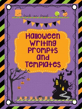Preview of Halloween Writing Prompts & Papers-16 CCSS prompts w/ Rubric & Organizers