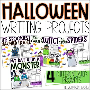 Preview of Halloween Writing Prompts and Activities for October Bulletin Boards