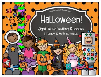 Preview of Halloween Writing Readers Math and Literacy Activities