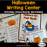 Halloween Writing - Writing Center Activities