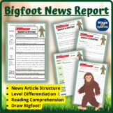 Halloween | Writing a Bigfoot News Report | Creative Writi