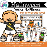 Halloween Fitness Task Cards