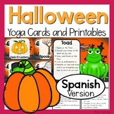 Halloween Yoga Cards and Printables- SPANISH ESPANOL VERSION