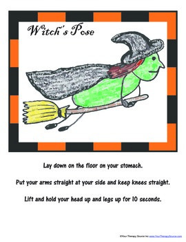 halloween yoga poses by yourtherapysource teachers pay teachers