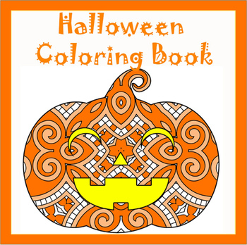 Preview of Halloween Zentangle & Mandala Coloring Pages- 51 Halloween Theme Coloring Sheets