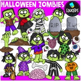 Halloween Zombies Clip Art Set {Educlips Clipart}
