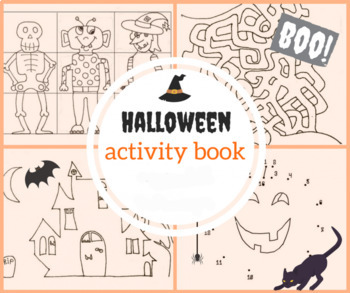 Preview of Halloween activity book.activity book