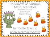 Halloween Place Value Math Station Activities