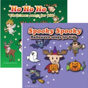 Preview of Halloween and Christmas Songs Bundle