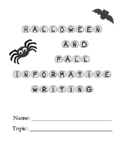 Halloween and Fall Informational Writing Packet