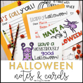 Halloween and Fall Letters and Cards Writing Activity